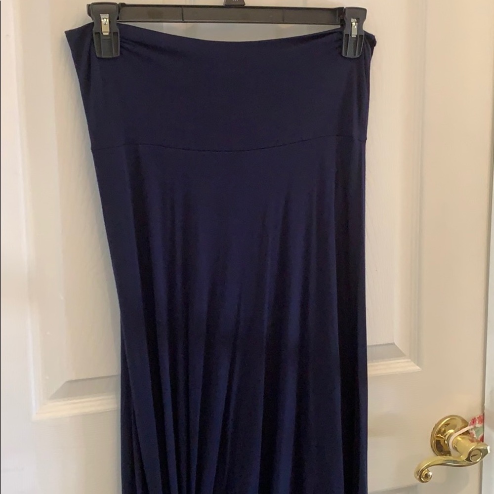 LulaRoe Navy Maxi Skirt